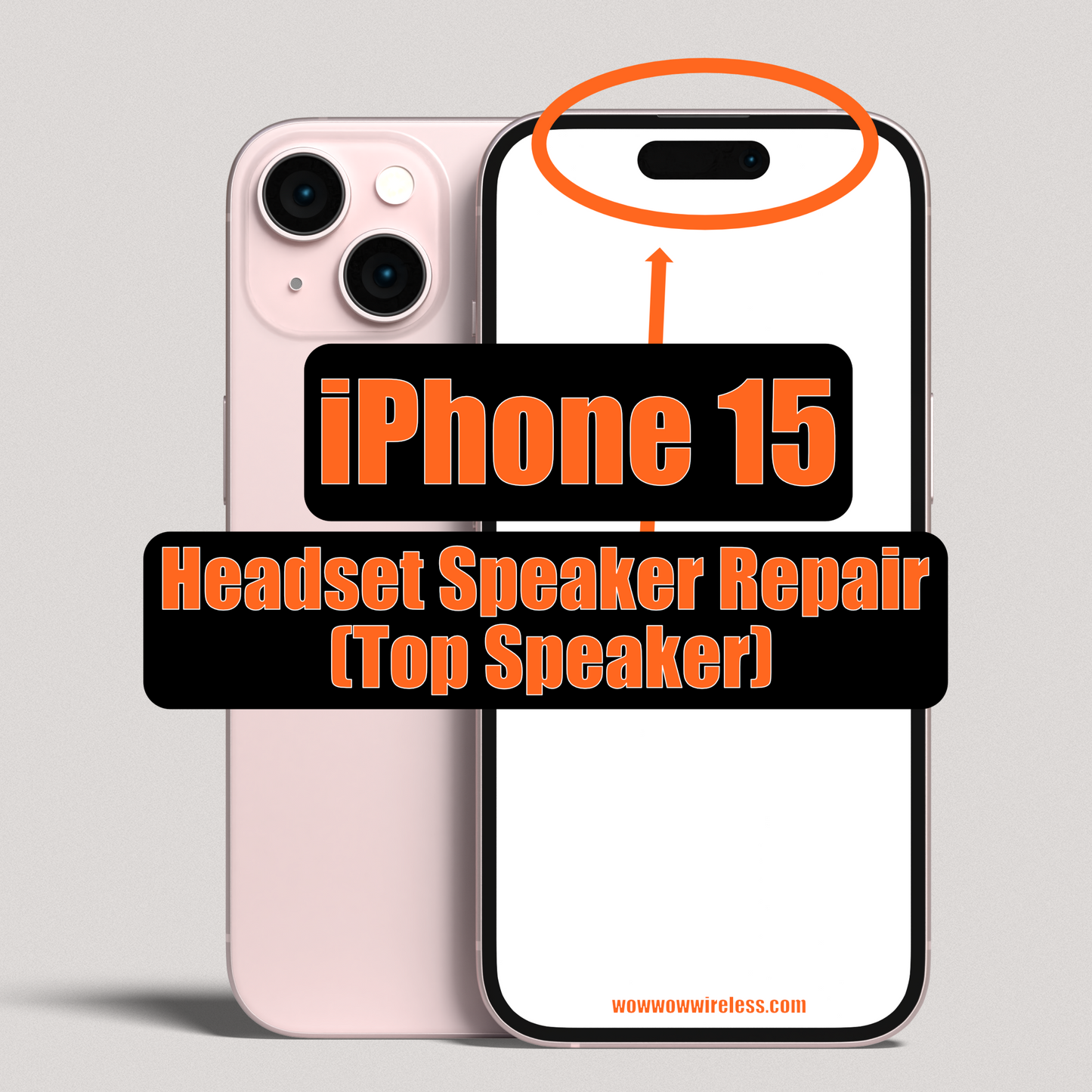 Apple iPhone 15  Headset Speaker Repair (Top Speaker)