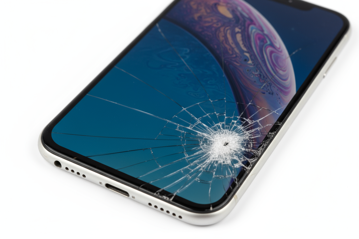 iPhone XR broken screen