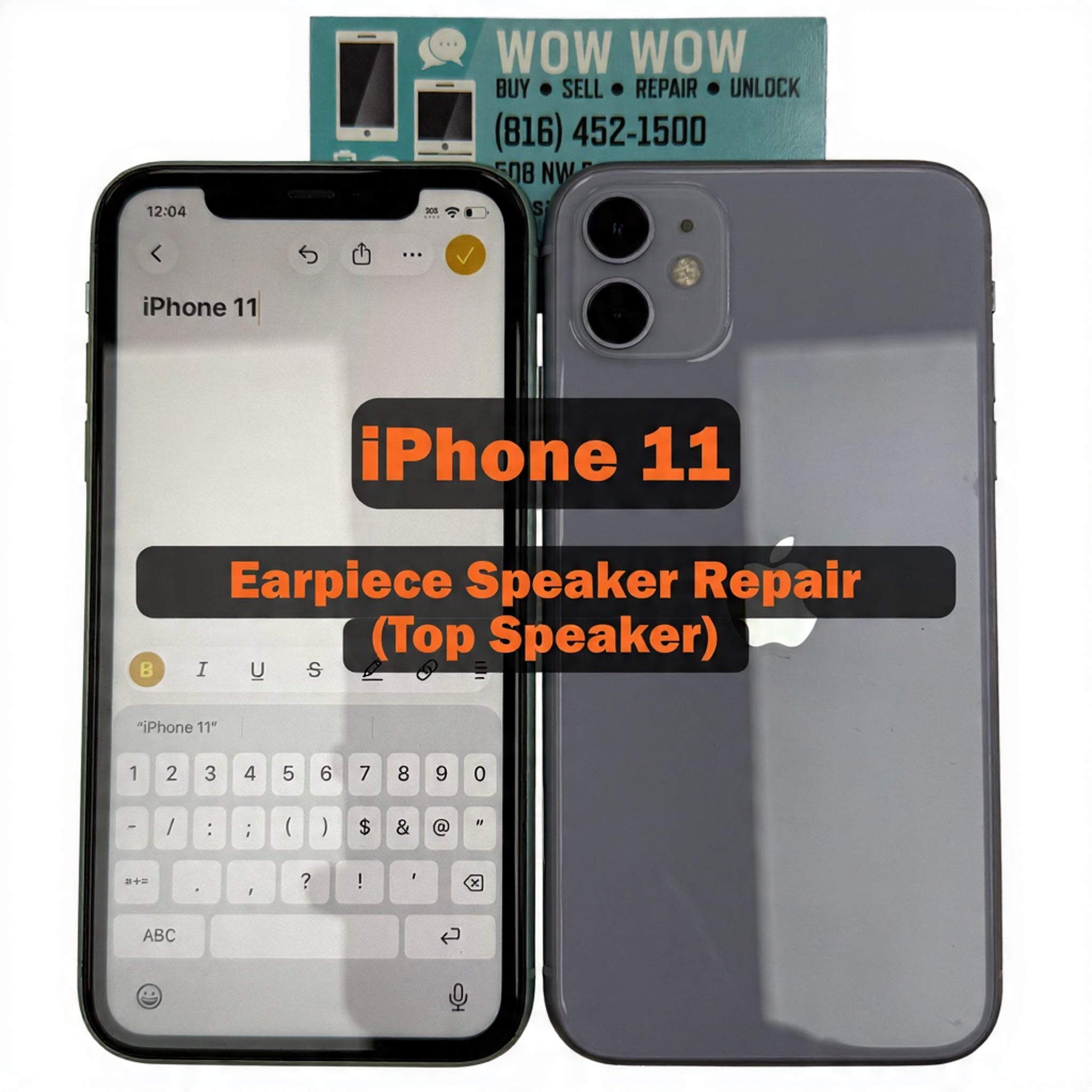 Apple iPhone 11  Headset Speaker Repair (Top Speaker)